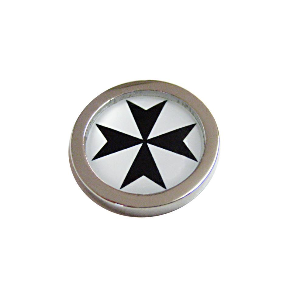 Bordered Maltese Cross Magnet